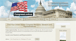 Desktop Screenshot of congresslookup.com