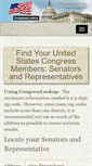 Mobile Screenshot of congresslookup.com